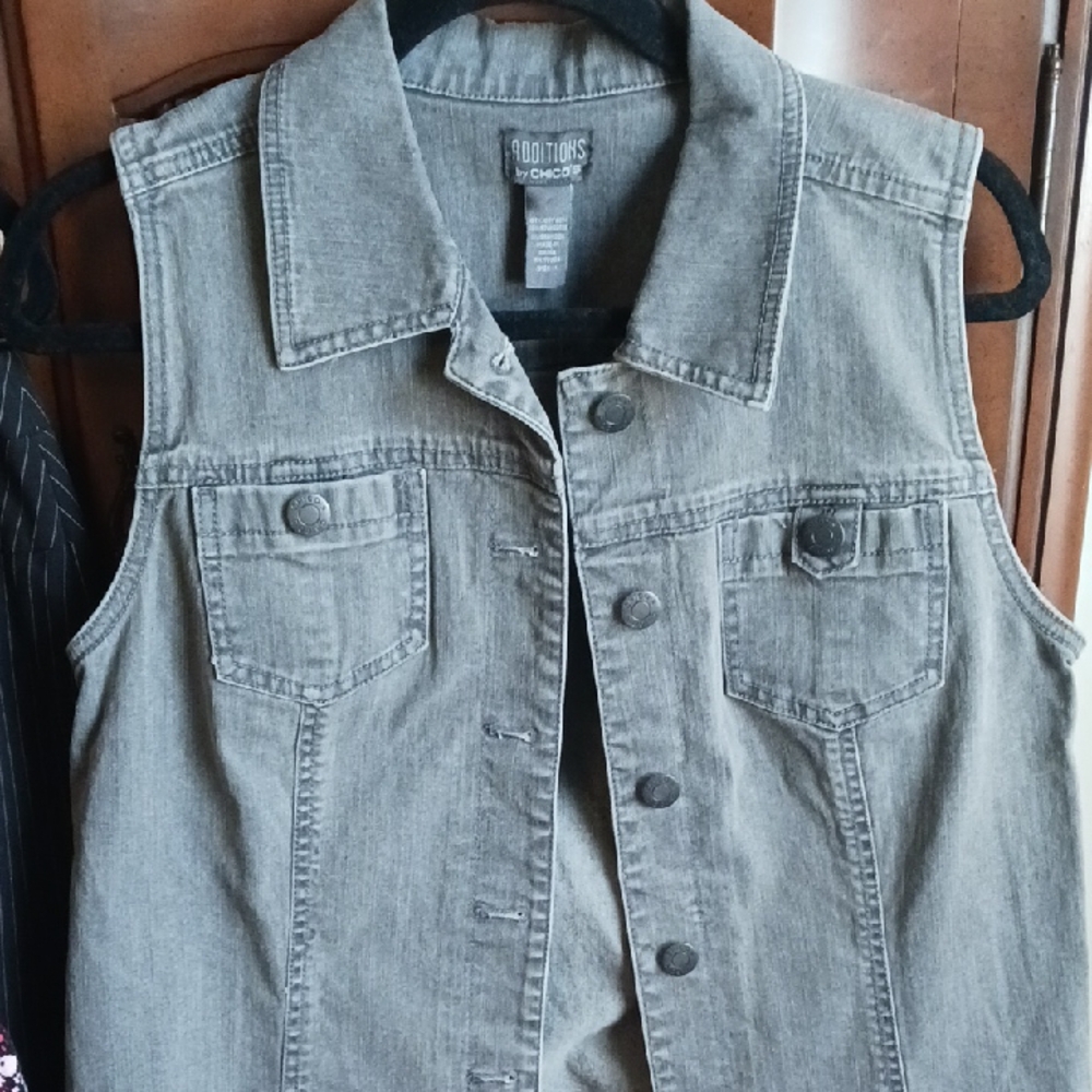 Chico's Additions Charcoal Vest